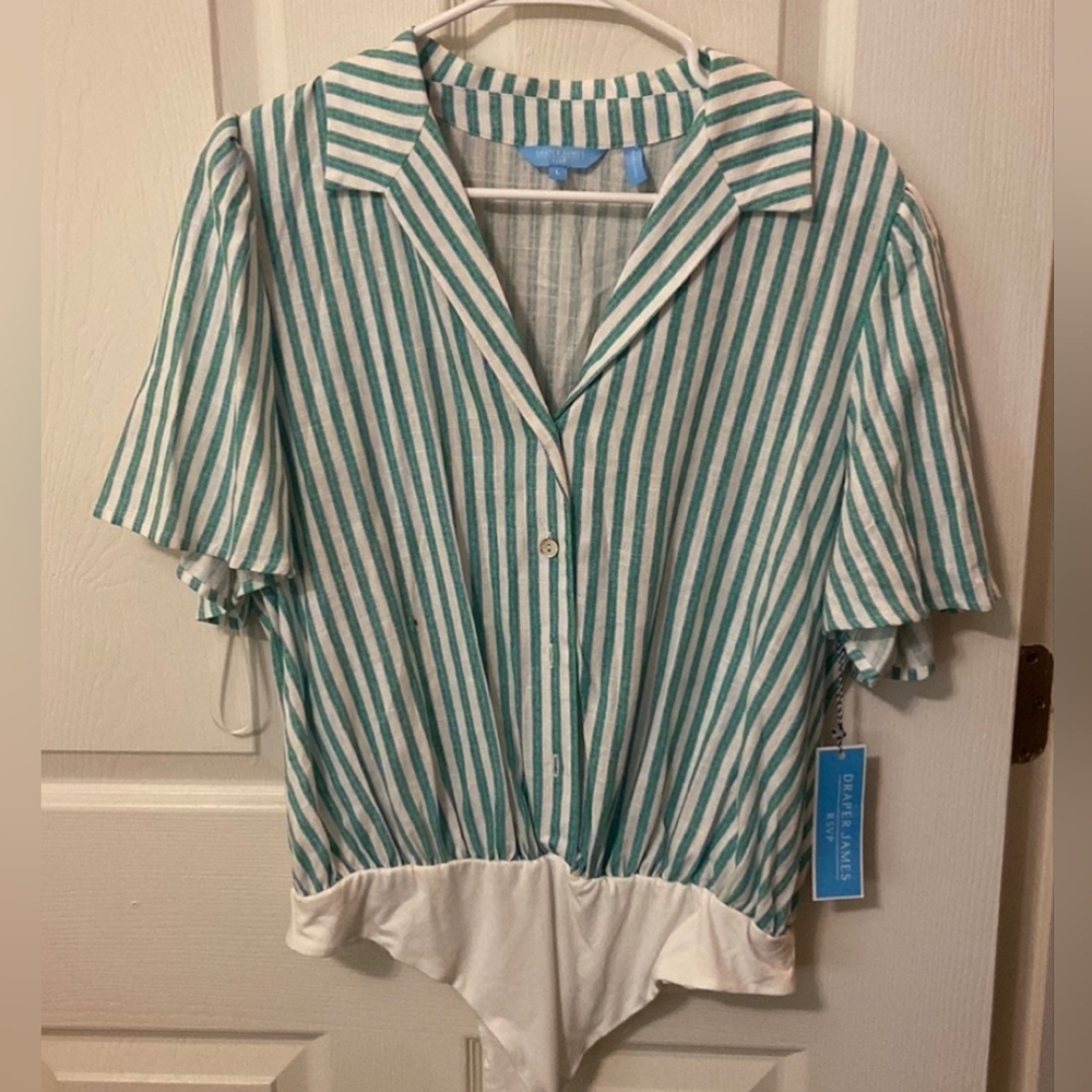 BRAND NEW: Draper James Button Front Bodysuit NWT